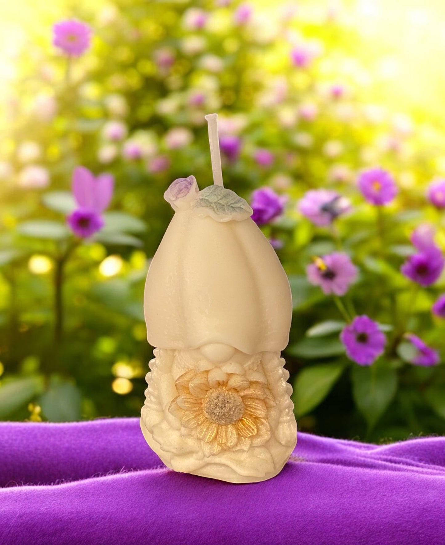 Miss Sunflower Gonk Candle