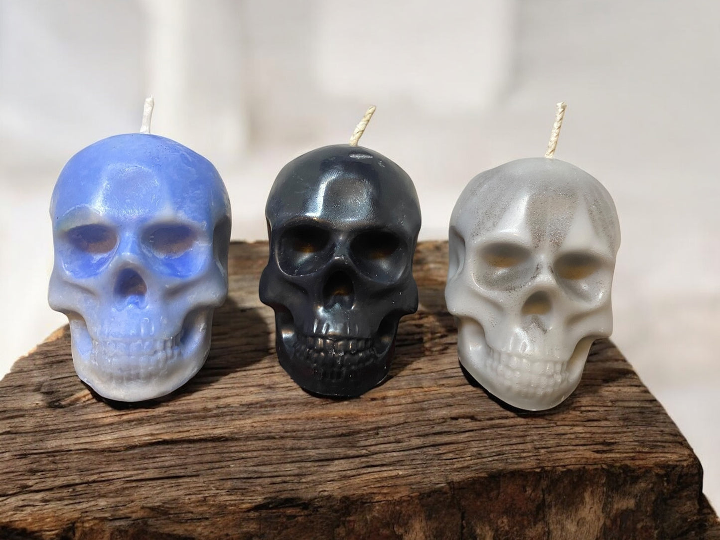 Large Skull Candle