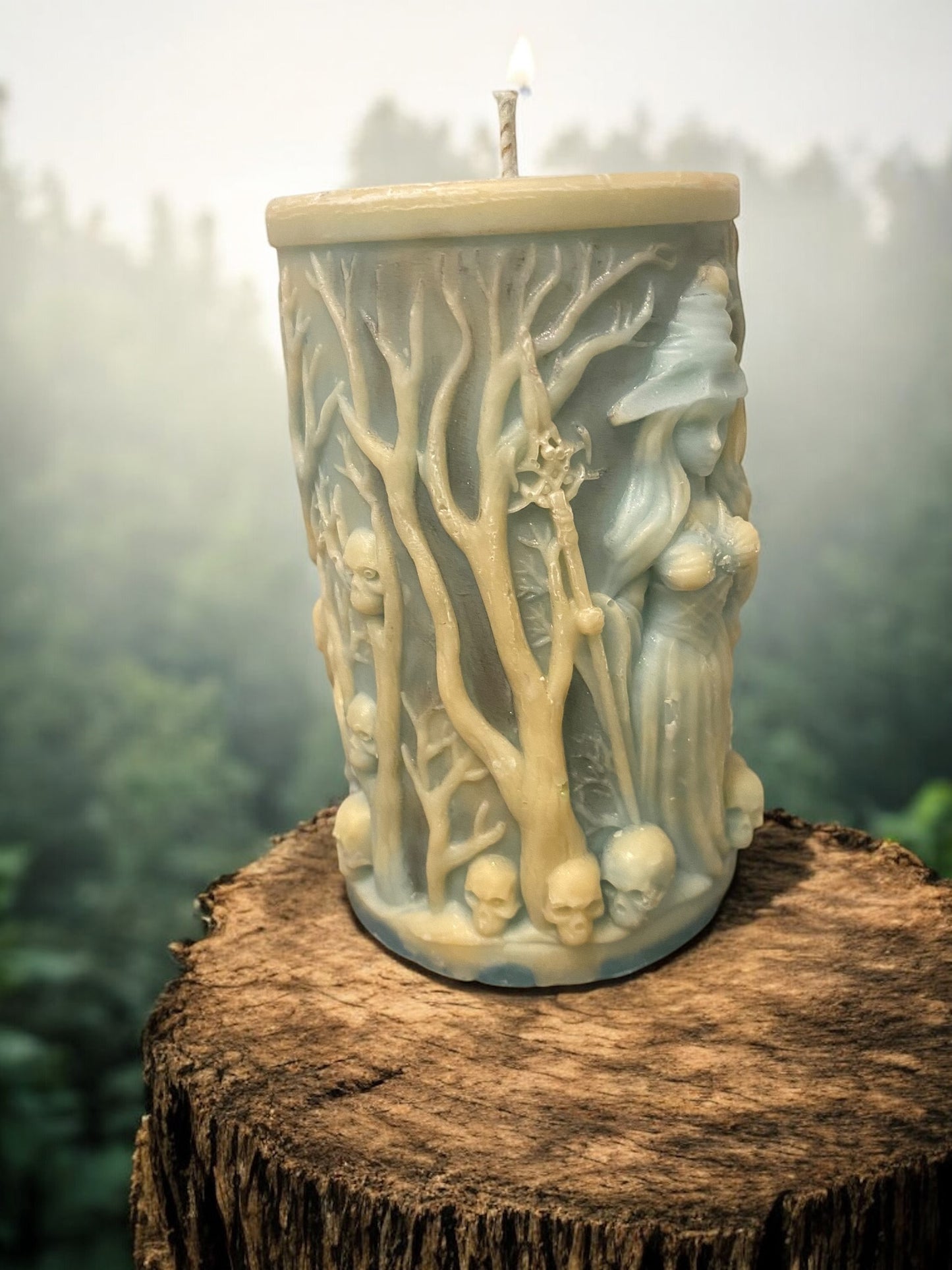 Goddess of the Forest Pillar Candle