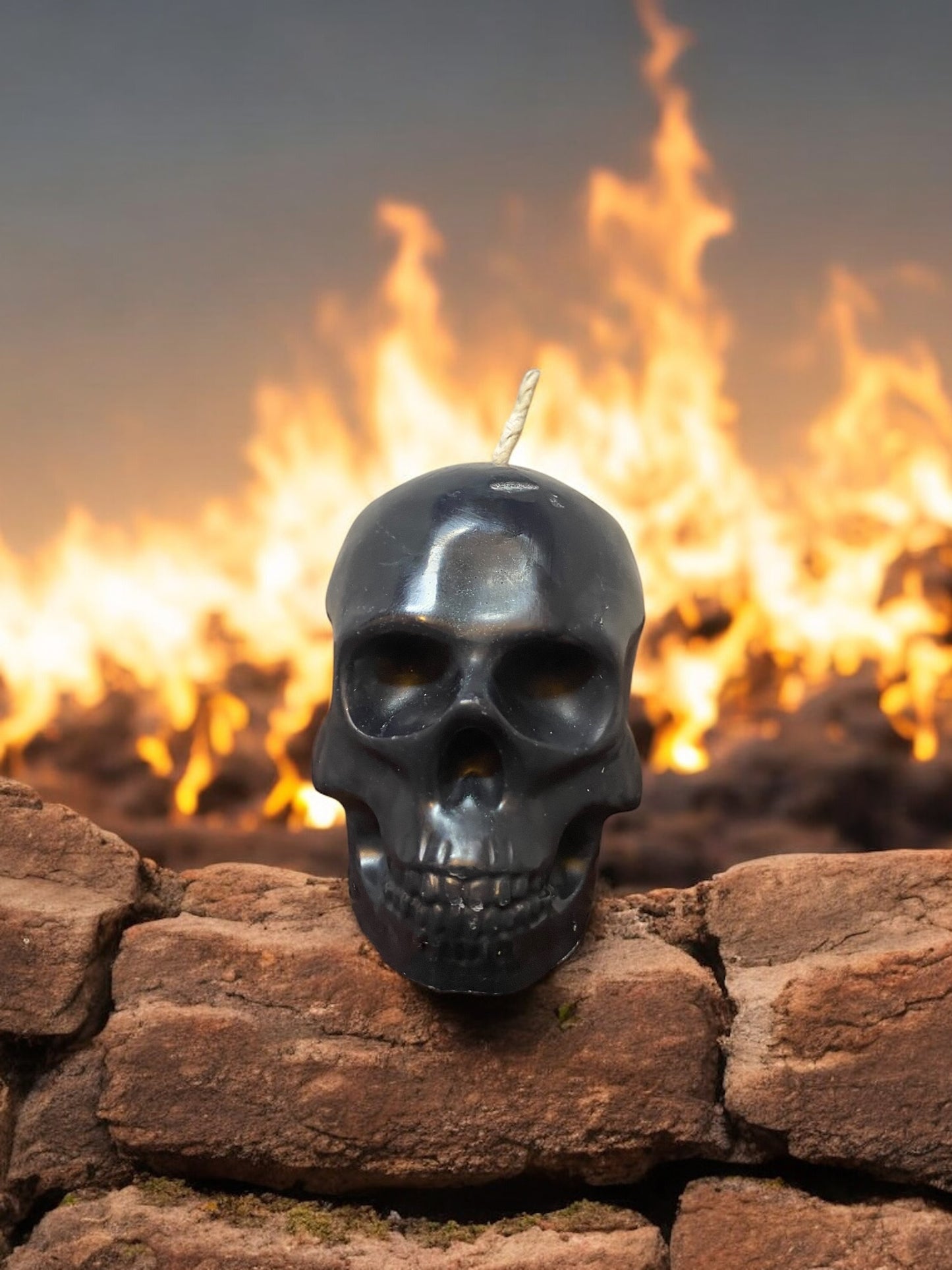 Medium Skull Candle