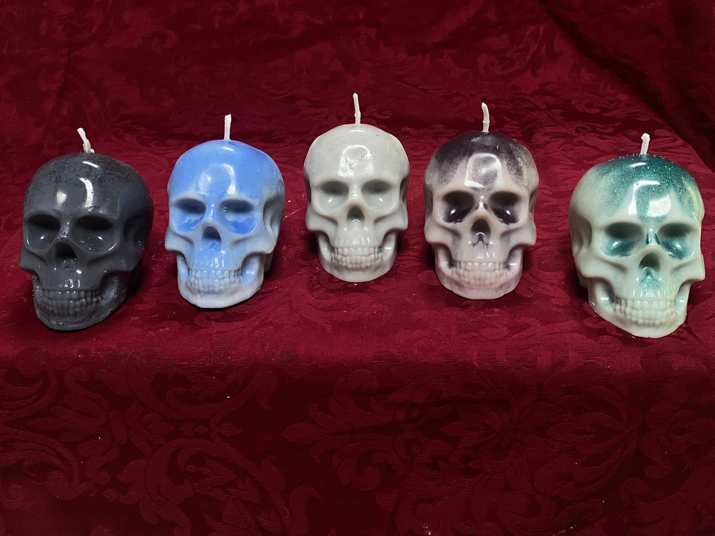 Large Skull Candle