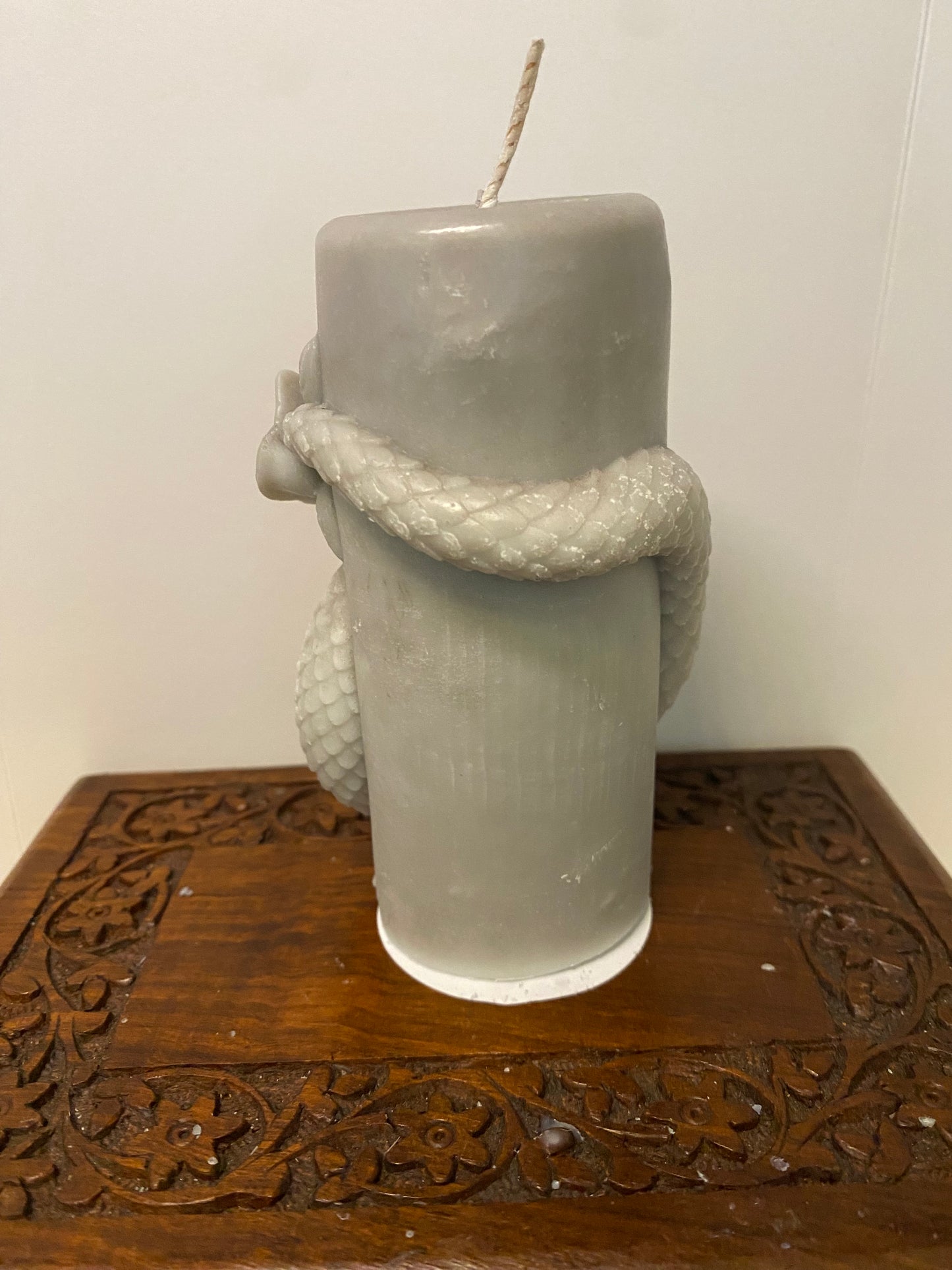 Small Skull & Snake Pillar Candle