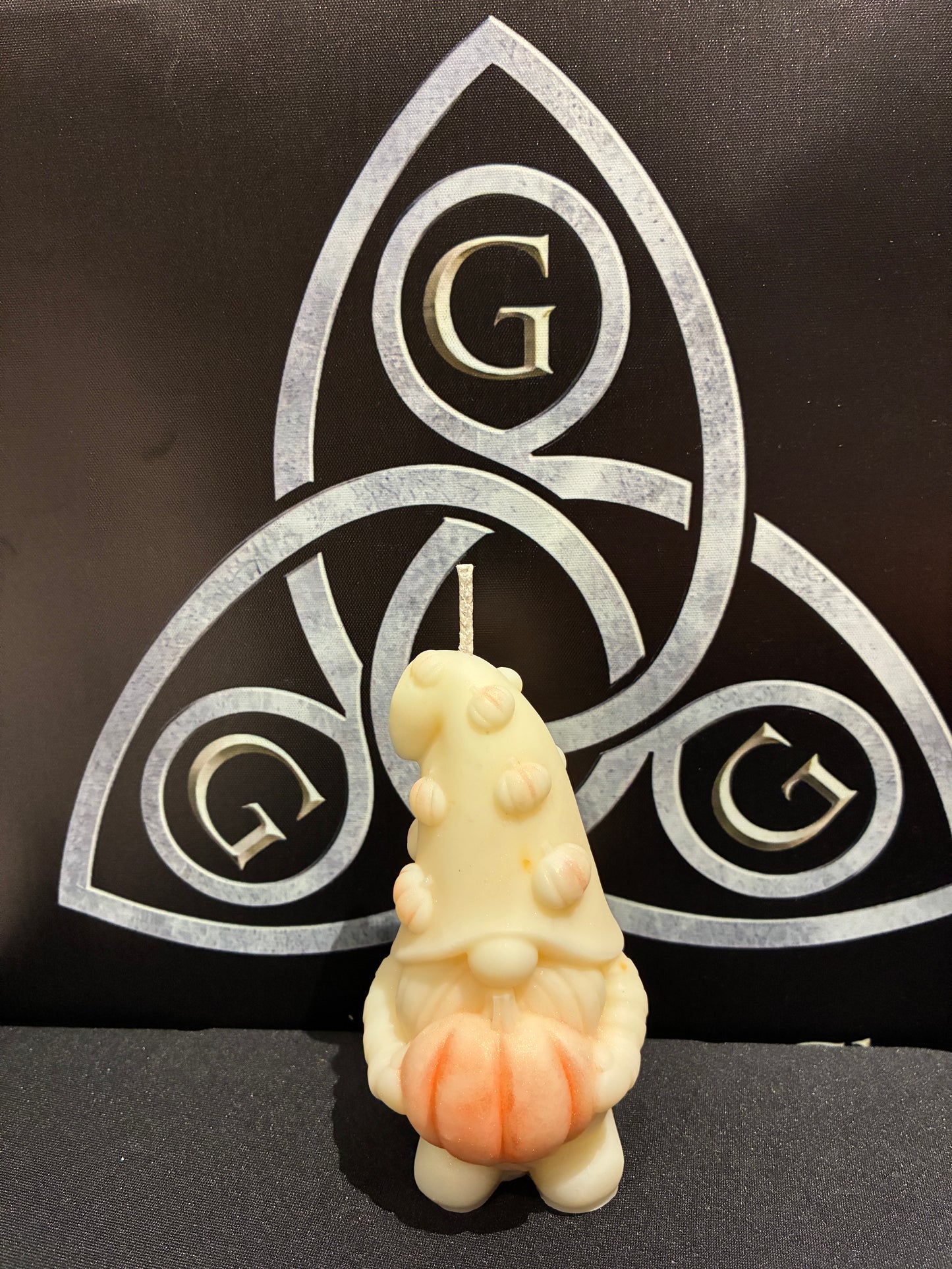 Mr Pumpkin Gonk Candle