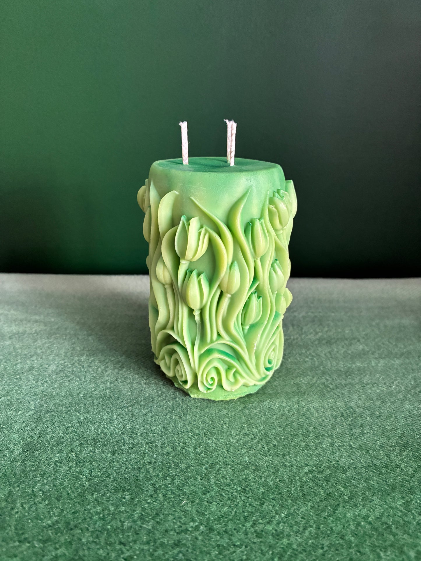 Pillar Candle - Leaves