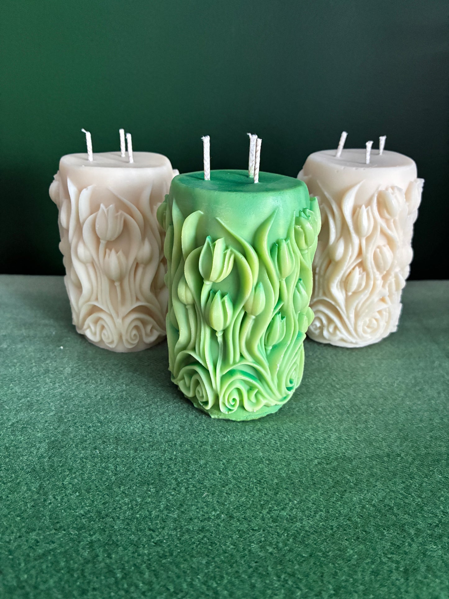 Pillar Candle - Leaves